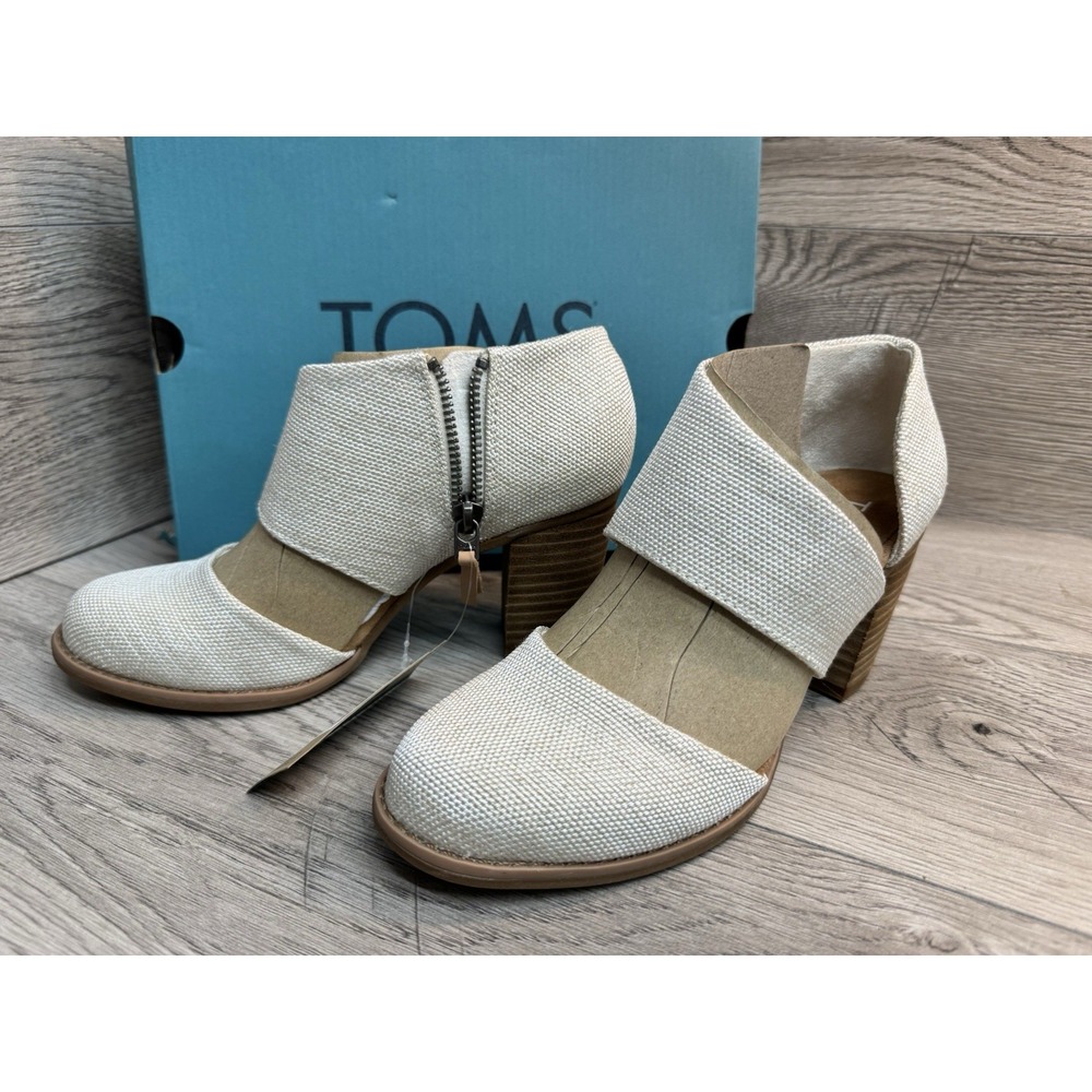 TOMS Milan Closed Toe Sandals Womens 5 Dress Shoe Pump Wedding NIB